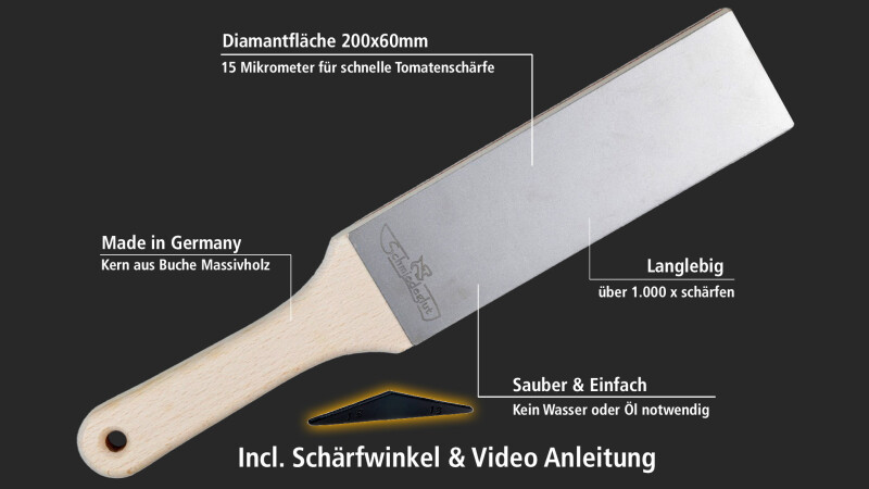 Santoku Essential + Diamantleder Essential