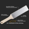 Santoku Essential Hochglanzpoliert Wüsteneisenholz + Diamantleder Essential