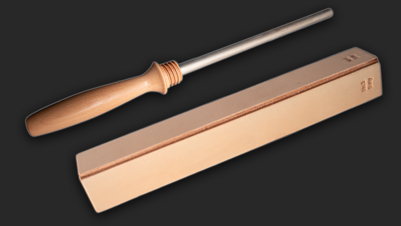 Kleines Küchenmesser Set in Wüsteneisenholz mit Diamantleder Unlimited