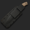 SPK23 Survival Prepper Knife Pulverbeschichtet Sand inkl. Survival Kit
