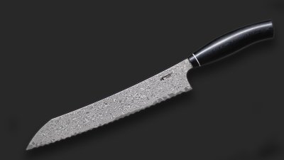 Konfigurator Brotmesser Essential Kontraststark geätzt G10 schwarz