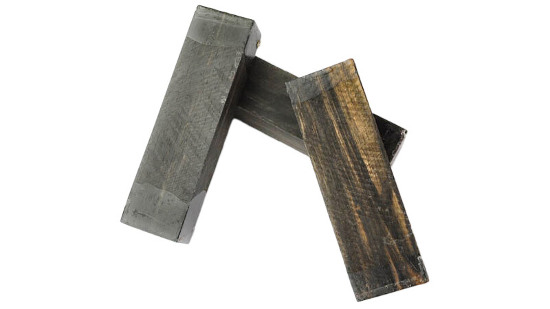 Ebenholz Messergriff Block