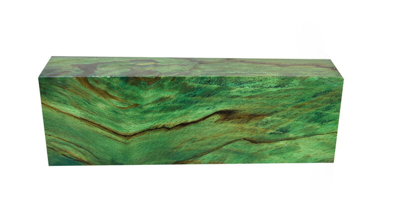 Spalted Beech YC Green (stabilized)