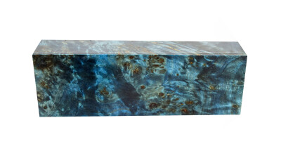 Poplar Burl Blue (stabilized)