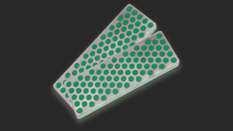 Ersatz-Schleifsteine (2 Stück) extra-fein (grün) 70 mm - SIMPLE-Sharp DMT Diamantschärfer