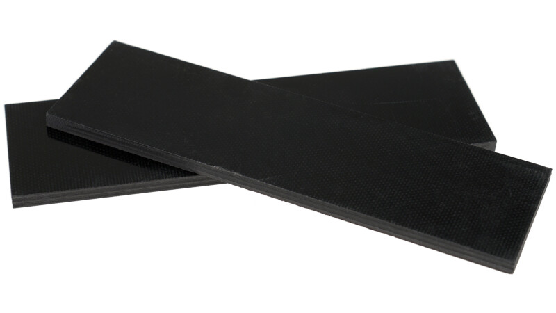 Griffschalen-Paar G10 (schwarz) 4 x 35 x 120 mm