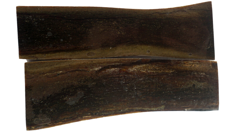 Rothirsch Griffschalen 113x43x7 mm (stabilisiert) Einzelstück